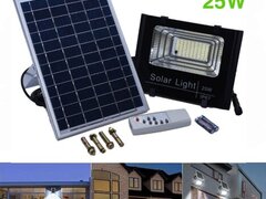 PROIECTOR 25W CU PANOU SOLAR SI TELECOMANDA